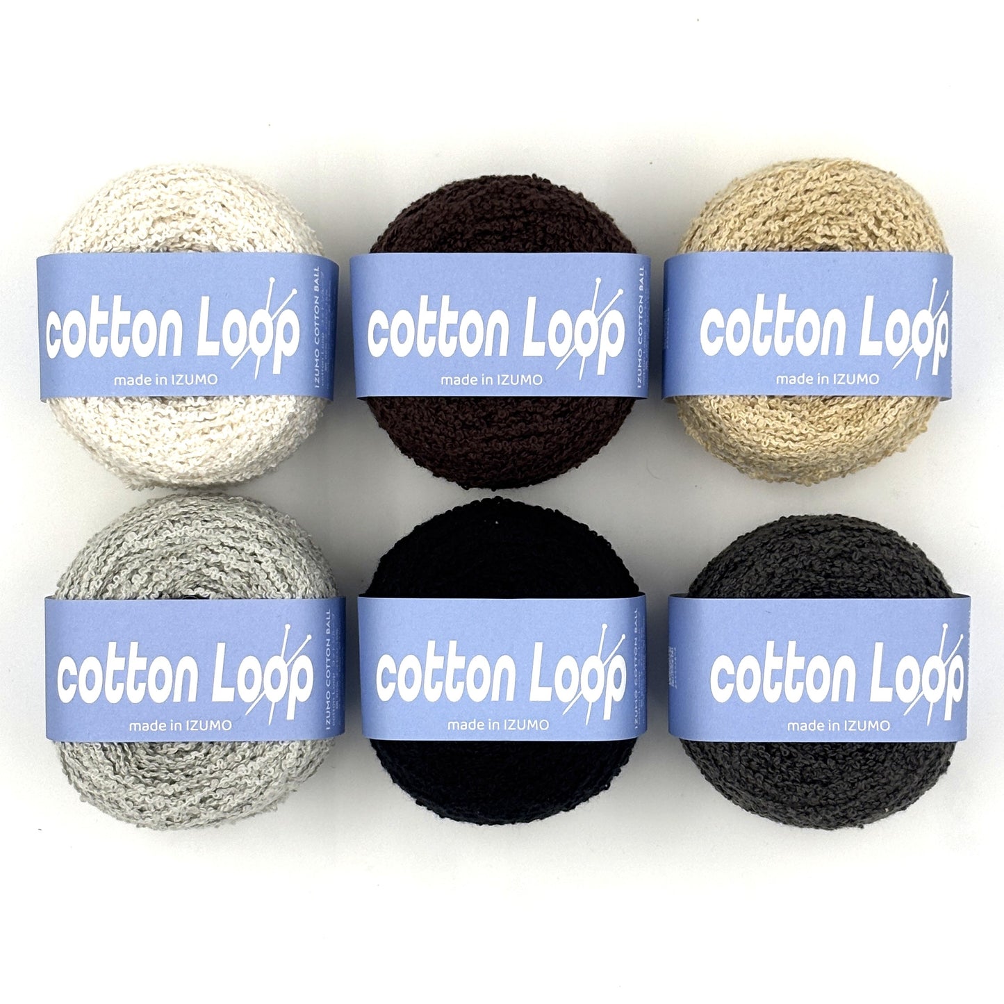 【コットンループセット】モノトーン　cotton-loop-set-mono2